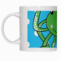 Octopus Sea Animal Ocean Marine White Mugs