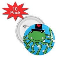 Octopus Sea Animal Ocean Marine 1.75  Buttons (10 pack)