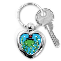 Octopus Sea Animal Ocean Marine Key Chains (heart)  by Nexatart