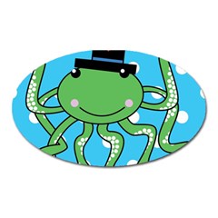 Octopus Sea Animal Ocean Marine Oval Magnet