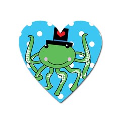 Octopus Sea Animal Ocean Marine Heart Magnet