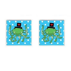 Octopus Sea Animal Ocean Marine Cufflinks (Square)