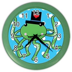 Octopus Sea Animal Ocean Marine Color Wall Clocks