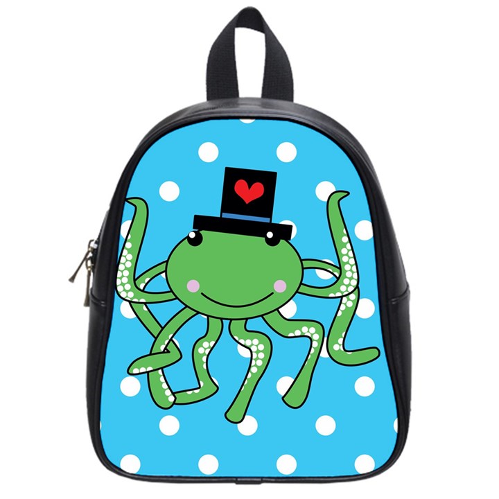 Octopus Sea Animal Ocean Marine School Bag (Small)