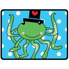 Octopus Sea Animal Ocean Marine Fleece Blanket (large)  by Nexatart