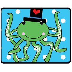 Octopus Sea Animal Ocean Marine Fleece Blanket (medium)  by Nexatart