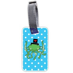 Octopus Sea Animal Ocean Marine Luggage Tags (one Side)  by Nexatart