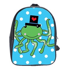 Octopus Sea Animal Ocean Marine School Bag (XL)