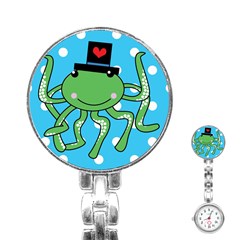 Octopus Sea Animal Ocean Marine Stainless Steel Nurses Watch