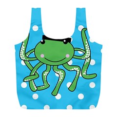 Octopus Sea Animal Ocean Marine Full Print Recycle Bags (L) 