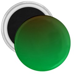 Course Colorful Pattern Abstract Green 3  Magnets by Nexatart