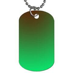 Course Colorful Pattern Abstract Green Dog Tag (two Sides) by Nexatart