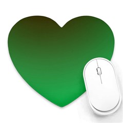 Course Colorful Pattern Abstract Green Heart Mousepads