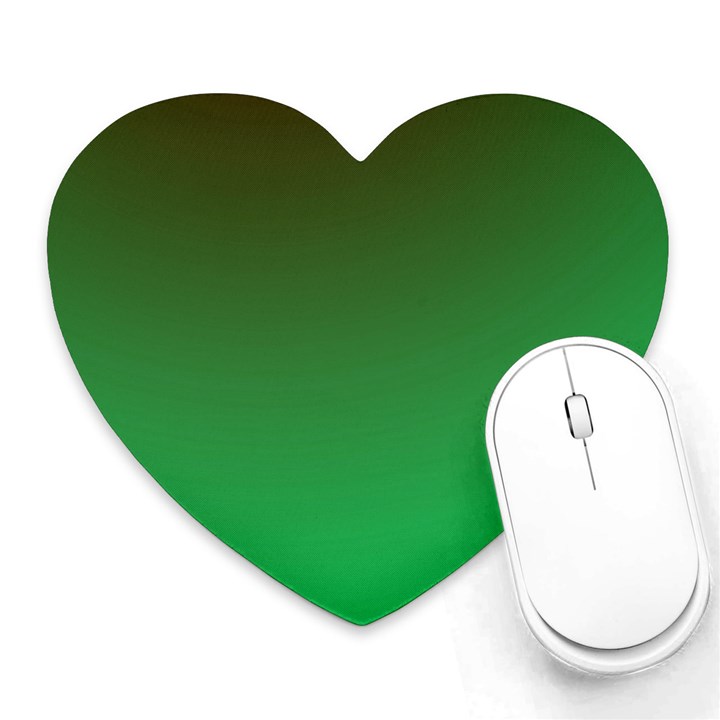 Course Colorful Pattern Abstract Green Heart Mousepads