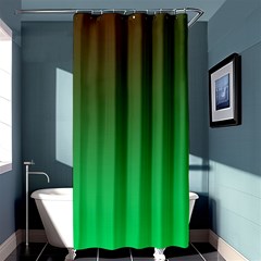 Course Colorful Pattern Abstract Green Shower Curtain 36  X 72  (stall)  by Nexatart