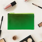 Course Colorful Pattern Abstract Green Cosmetic Bag (XS) Front