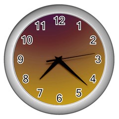 Course Colorful Pattern Abstract Wall Clocks (silver)  by Nexatart