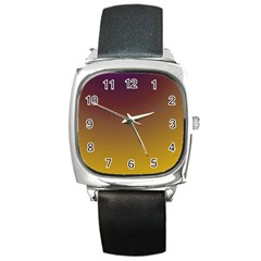 Course Colorful Pattern Abstract Square Metal Watch by Nexatart