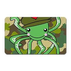 Octopus Army Ocean Marine Sea Magnet (rectangular) by Nexatart