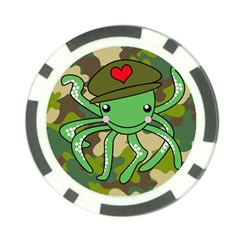 Octopus Army Ocean Marine Sea Poker Chip Card Guard