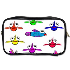 Fish Swim Cartoon Funny Cute Toiletries Bags 2-side by Nexatart