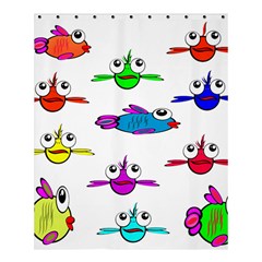 Fish Swim Cartoon Funny Cute Shower Curtain 60  X 72  (medium)  by Nexatart