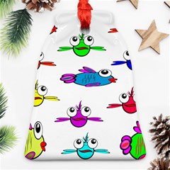 Fish Swim Cartoon Funny Cute Ornament (bell) by Nexatart