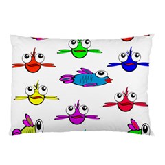 Fish Swim Cartoon Funny Cute Pillow Case (two Sides) by Nexatart