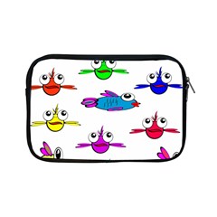 Fish Swim Cartoon Funny Cute Apple Ipad Mini Zipper Cases by Nexatart