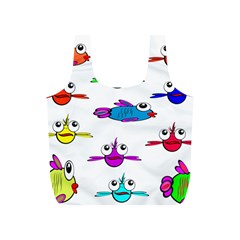 Fish Swim Cartoon Funny Cute Full Print Recycle Bags (s)  by Nexatart