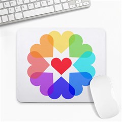 Heart Love Romance Romantic Large Mousepads by Nexatart