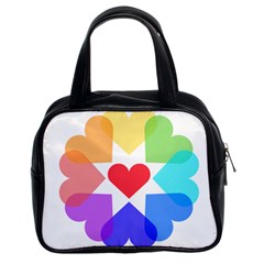 Heart Love Romance Romantic Classic Handbags (2 Sides) by Nexatart