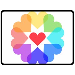 Heart Love Romance Romantic Fleece Blanket (large)  by Nexatart