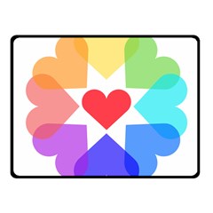 Heart Love Romance Romantic Fleece Blanket (small) by Nexatart