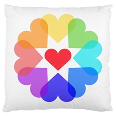 Heart Love Romance Romantic Large Cushion Case (one Side) by Nexatart