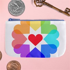 Heart Love Romance Romantic Large Coin Purse by Nexatart