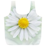 Art Daisy Flower Art Flower Deco Full Print Recycle Bags (L)  Back