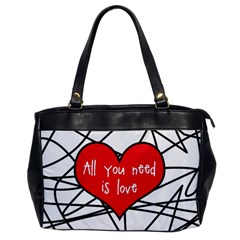 Love Abstract Heart Romance Shape Office Handbags by Nexatart