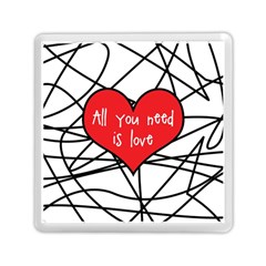 Love Abstract Heart Romance Shape Memory Card Reader (square)  by Nexatart