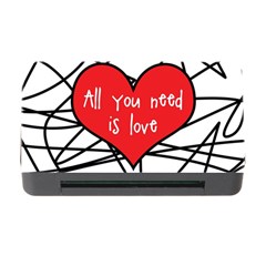 Love Abstract Heart Romance Shape Memory Card Reader With Cf by Nexatart