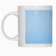 Sky Cloud Blue Texture White Mugs by Nexatart