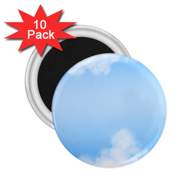 Sky Cloud Blue Texture 2.25  Magnets (10 pack) 