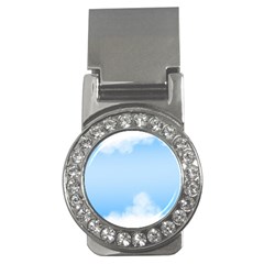 Sky Cloud Blue Texture Money Clips (cz)  by Nexatart