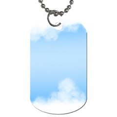 Sky Cloud Blue Texture Dog Tag (two Sides) by Nexatart