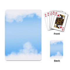 Sky Cloud Blue Texture Playing Card by Nexatart