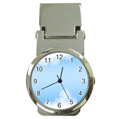 Sky Cloud Blue Texture Money Clip Watches by Nexatart