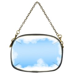 Sky Cloud Blue Texture Chain Purses (two Sides)  by Nexatart