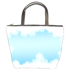 Sky Cloud Blue Texture Bucket Bags by Nexatart