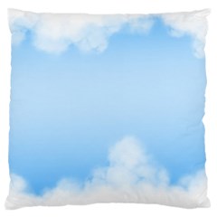 Sky Cloud Blue Texture Large Cushion Case (one Side) by Nexatart