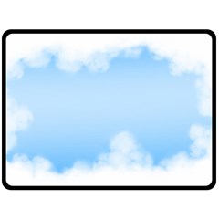 Sky Cloud Blue Texture Double Sided Fleece Blanket (large)  by Nexatart